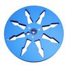 Bobina de bandă goală 14 7 inci Înregistrare sunet 8 găuri din aliaj de aluminiu pentru piese pentru mașină de deschidere ReVox Albastru
