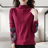 Plus Size Thickened Fleece Long Sleeve T Shirt Women Warm Winter Bottoming Top