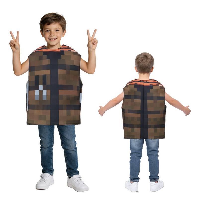 Kostium Cosplay Brama do Piekła z Minecrafta Dla Dzieci Miękki Materiał i Strój Wykonawczy