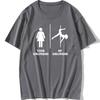 Funny My Girlfriend Pole Dance Graphic Vintage Cool Cotton Short Sleeve T Shirts O-Neck Harajuku T-shirt