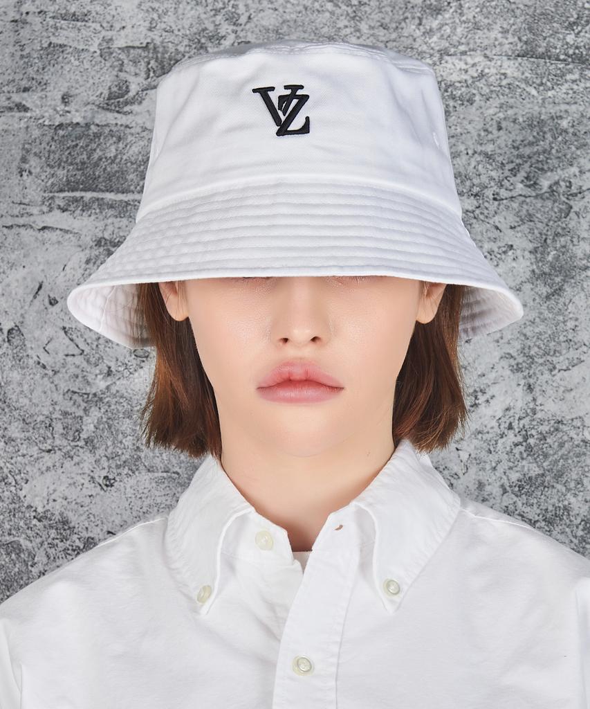 Bajal 3D Monogram Color Bucket Hat White