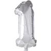 Number Balloon - Aluminum - 1 - Helium - Removable Mouthpiece - Birthday Decoration