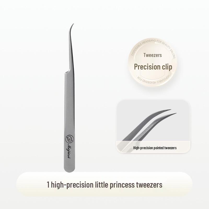 Chinese Style Little Princess Eyelash Tweezers: Non-Press, Multi-Lash Pickup, High Precision for Lash Artists