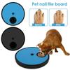Removable Dog Nail File Toy Round Pet Feeder Pet Accessories Dog Nail Scratch Board Cat