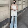 Summer new small man wear sleeveless suspender top women's clothing American black ins trendy small vest outside