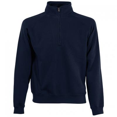 Mens Classic 80/20 Zip Neck Sweatshirt