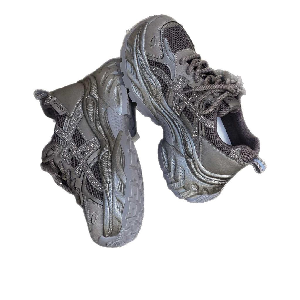 Paris retro German training shoes women's shoes 2025 new lace-up casual shoes platform Internet celebrity popular sports shoes dad shoes