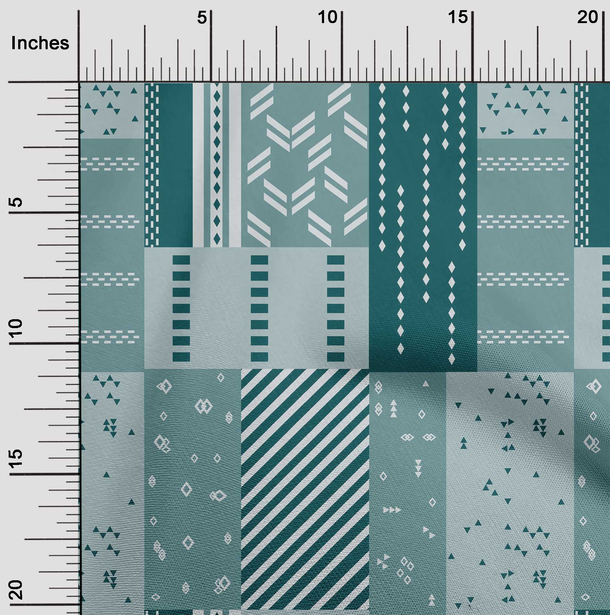 

OneOone Cotton Flex Fabric Печворк Тканина з геометричним декором BTY з принтом 40 дюймів 42 Inch Wide - Viscose Chiffon синій