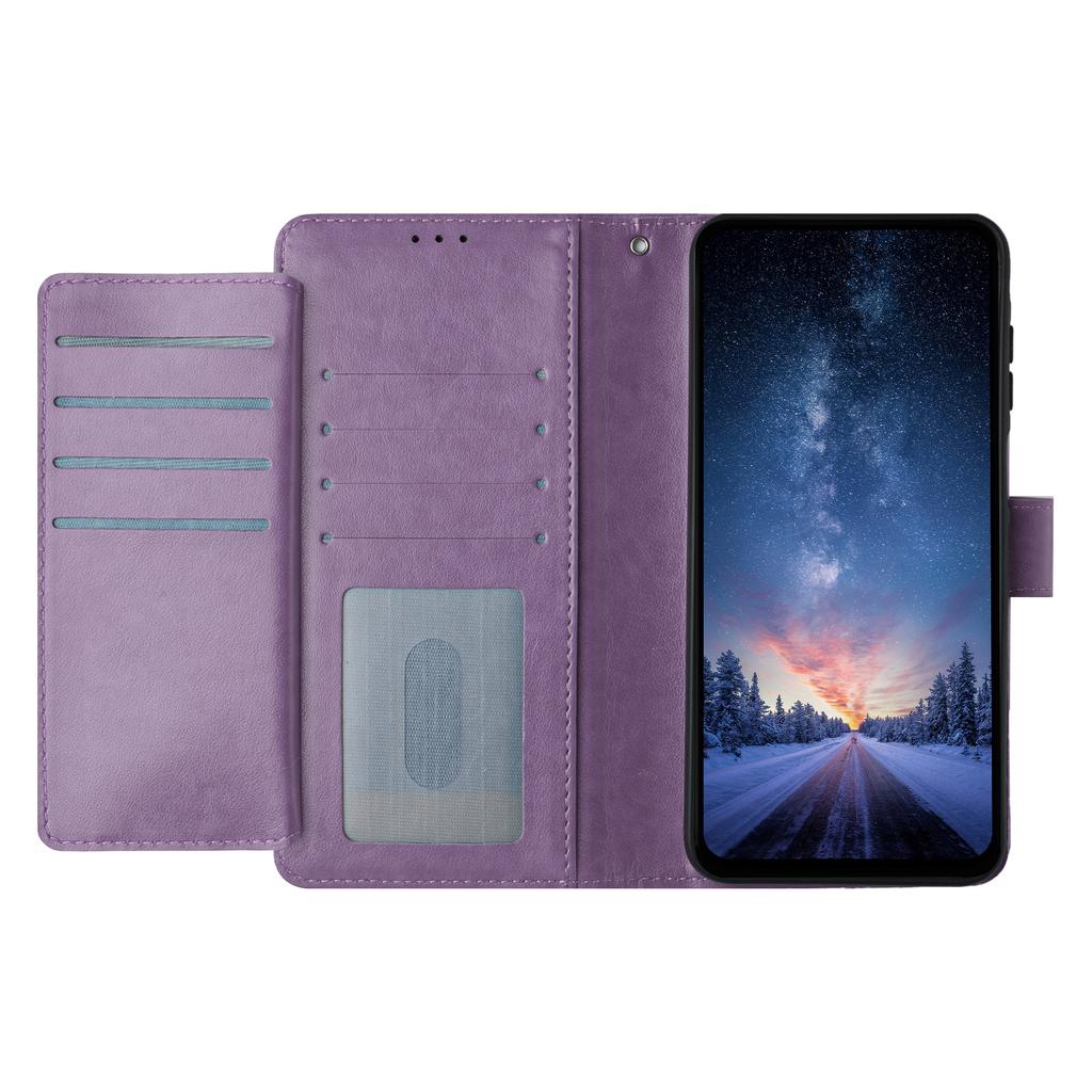 For iPhone 17 Pro Wallet Phone Case Stand PU Leather Folio Flip Cover with 8 Card Slot