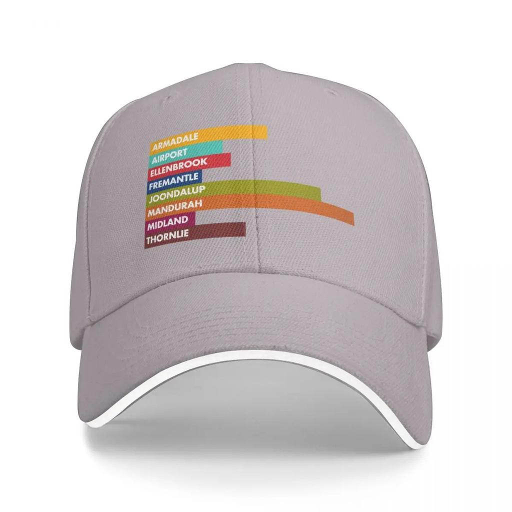 Perth Rail Lines Bars Baseball Cap Luxury Cap Sun Cap Anime Hat Men's Big Size Hat Boy Child Women's