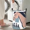 Chess & Horse Foldable Laundry Baskets Dirty Clothes Sundries Storage Basket Home Organizer Bag