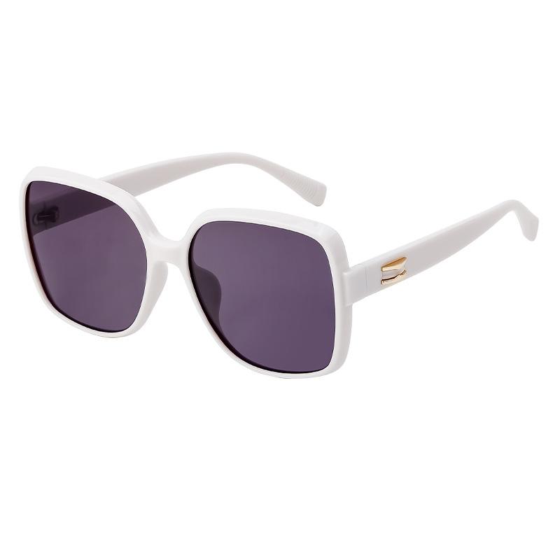 New Ultra-Light TR90 Large Frame Polarized Sunglasses Women High Definition UV Protection Round Face Slimming Sunscreen Glasses as picture