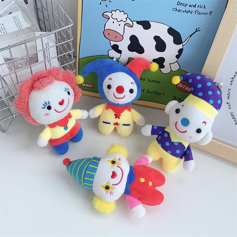 Cartoon Clown Three-dimensional Joke Plush Doll Circus Pendant Halloween Doll Ornament Gift Gift