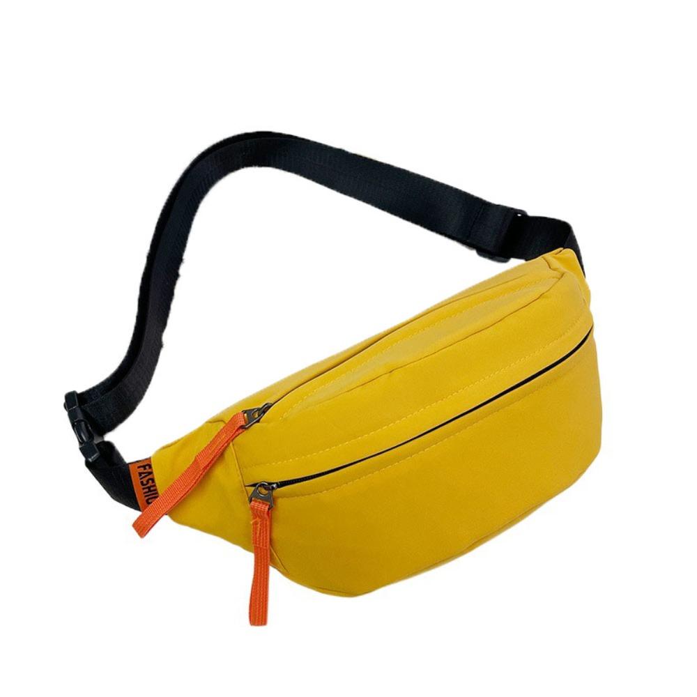 Multi-pocket Nylon Waist Bag Adjustable Shoulder Strap Diagonal Shoulder Bag Men Chest Bag  Male