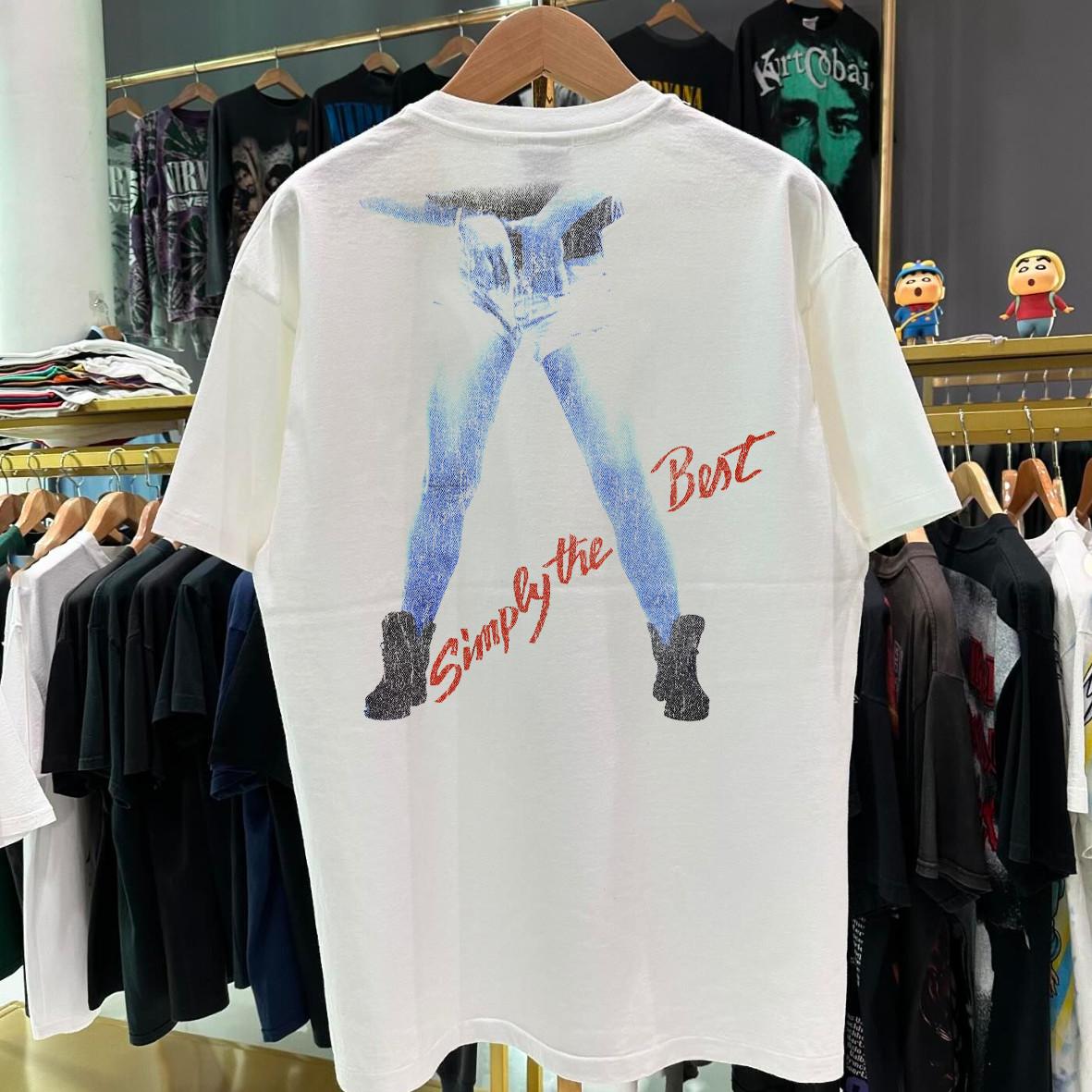 89 Simply The Best- Tina Promo T-Shirt White XXL S
