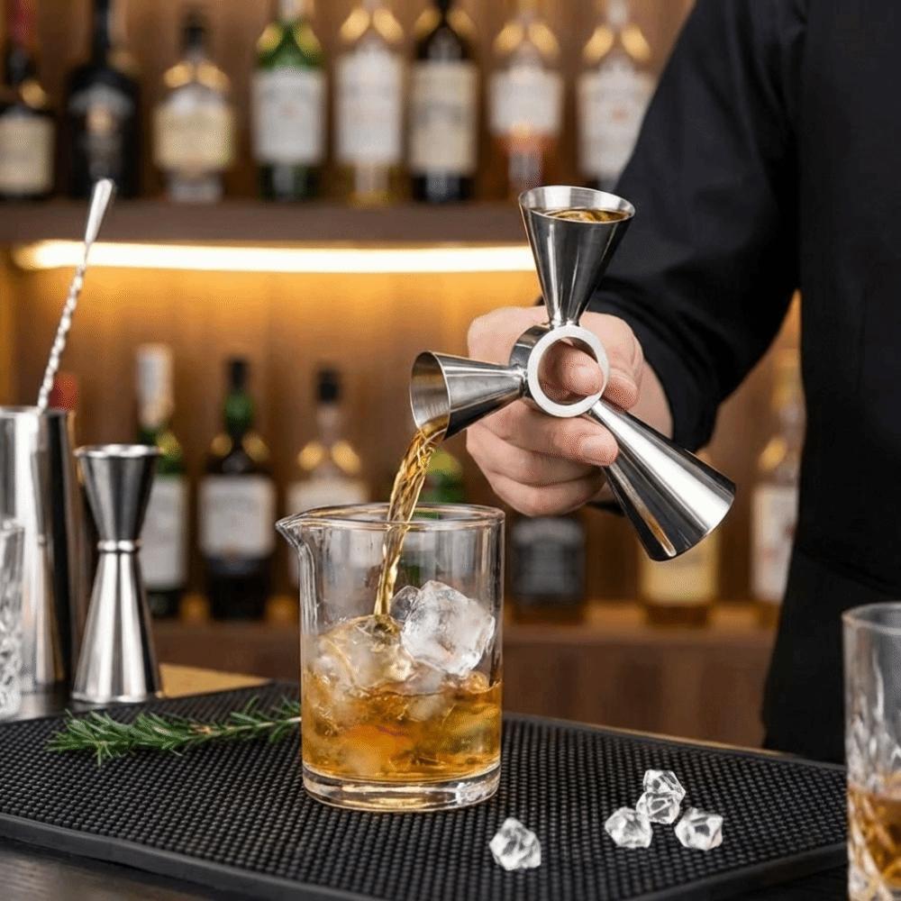 Multi-Capacity 3-Ended Measuring Cup Stainless Steel Drink Spirit Jigger  Mixing Drinks