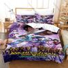 Saint Seiya 3PCS Bedding Set Classic Anime Warrior Print Soft Microfiber Duvet Cover Pillowcase Home Decor