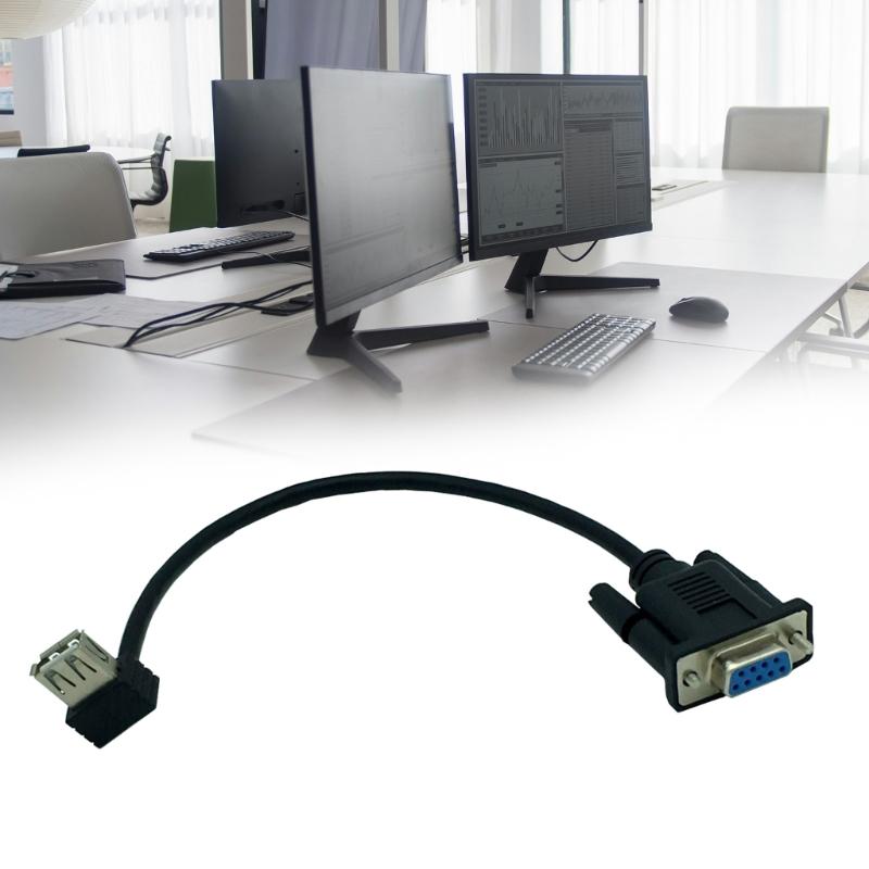 USB 2.0 A Female To RS232 DB9 Female Serial Cable Adapter Converters For Serial Plugs Devices Enhances Device Connection