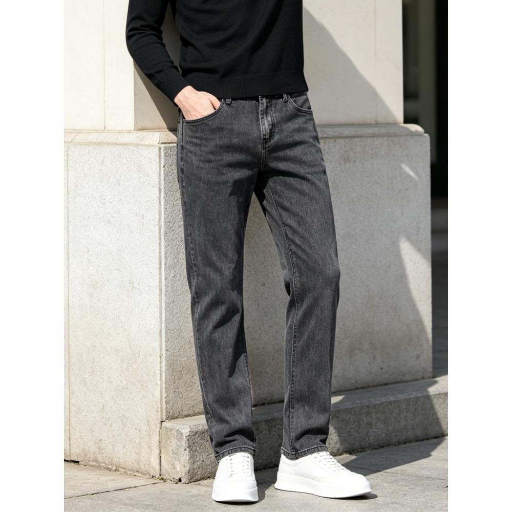Men’s Jeans: Trendy, High-street, Minimalist, Elegant, Classic, Business-style, Stretch, Slim-fit, Straight-leg Trousers