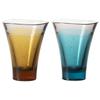 IJ Unbreakable Gold Leaf Sake in a Paulownia Wood Set of Dishwasher Made in Perfect for and Cute and Stylish Yellow and Blue Ideal for Japanese Small