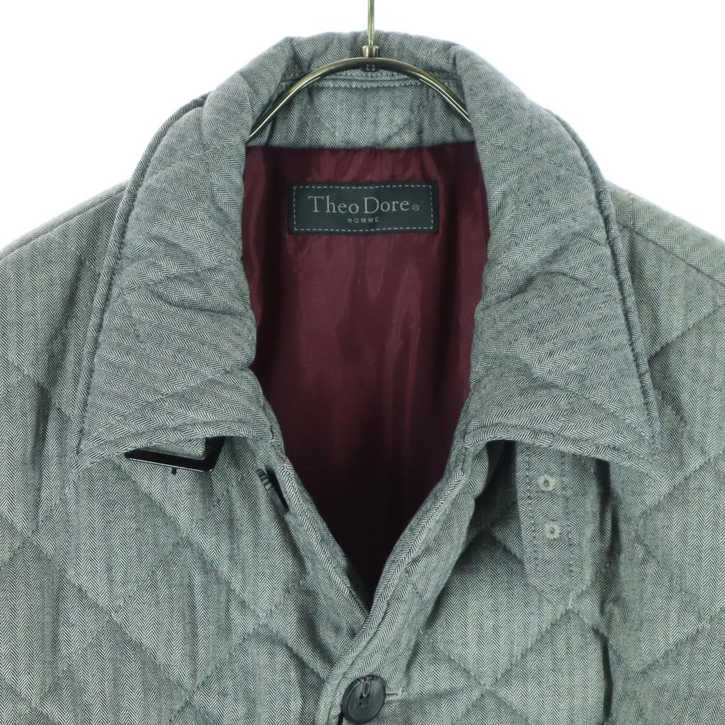 Unbenutzt Theo Dore Langarm Steppjacke L grau Herren Gebraucht