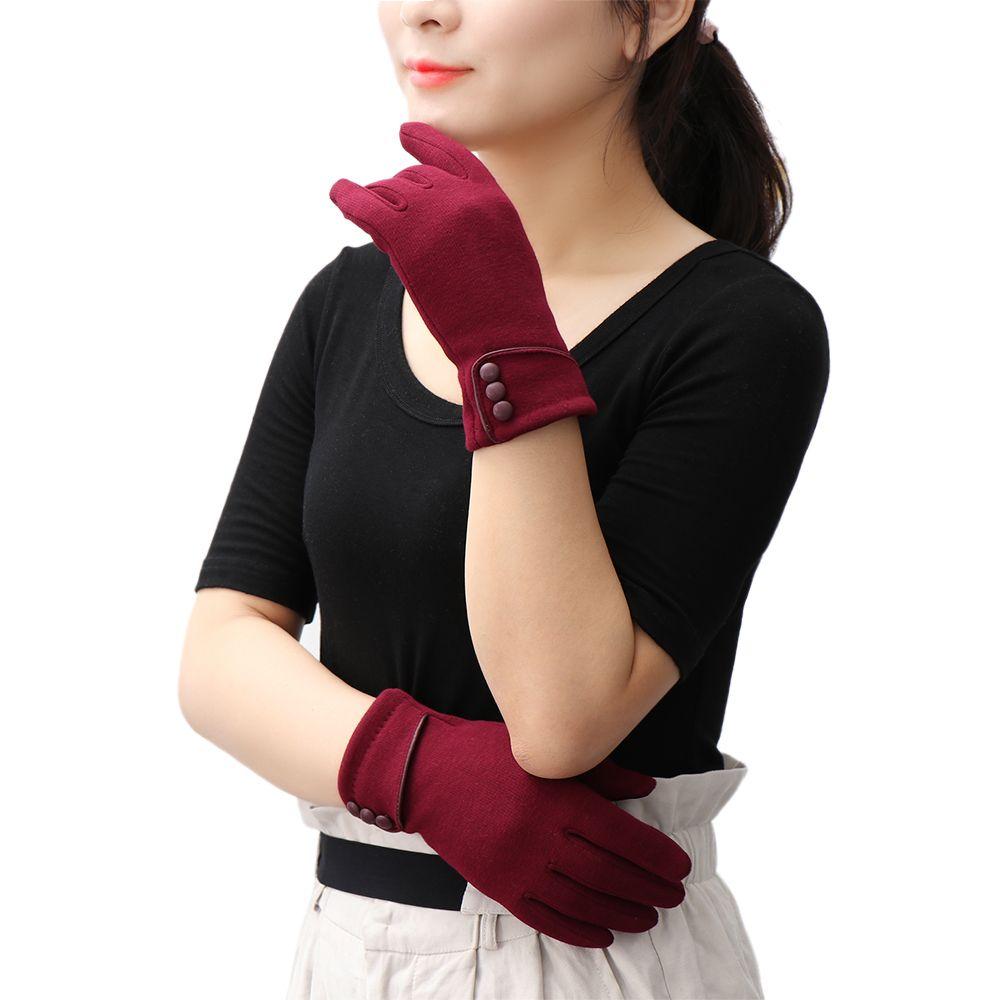 New Fashion Windproof Thicken Driving Mittens Skiing Gloves Plus Velvet Touch Screen Gloves