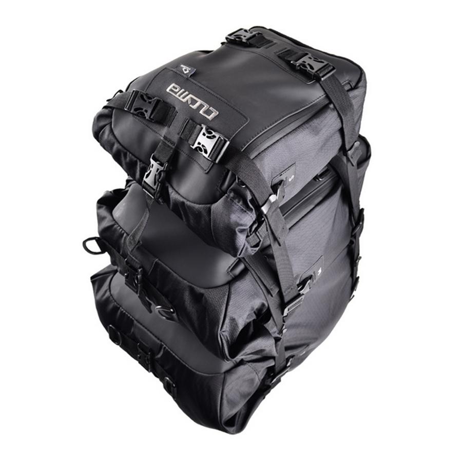 20L Waterproof Motorcycle Bike Rear Seat Tail Bag Luggage Storage Backpack Black