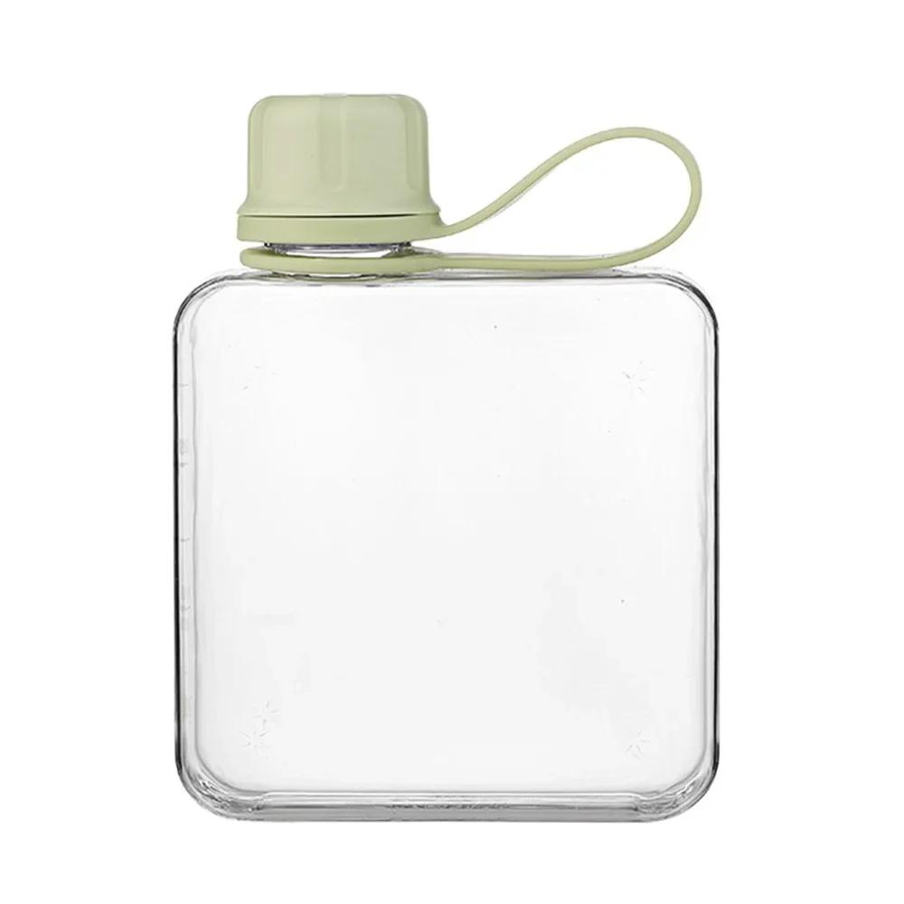 New 240ml/320ml Water Bottle Multicolor Rectangle Sports Kettle Plastic Clear Transparent Fruit Tea Cup Kettle Outdoor Sport