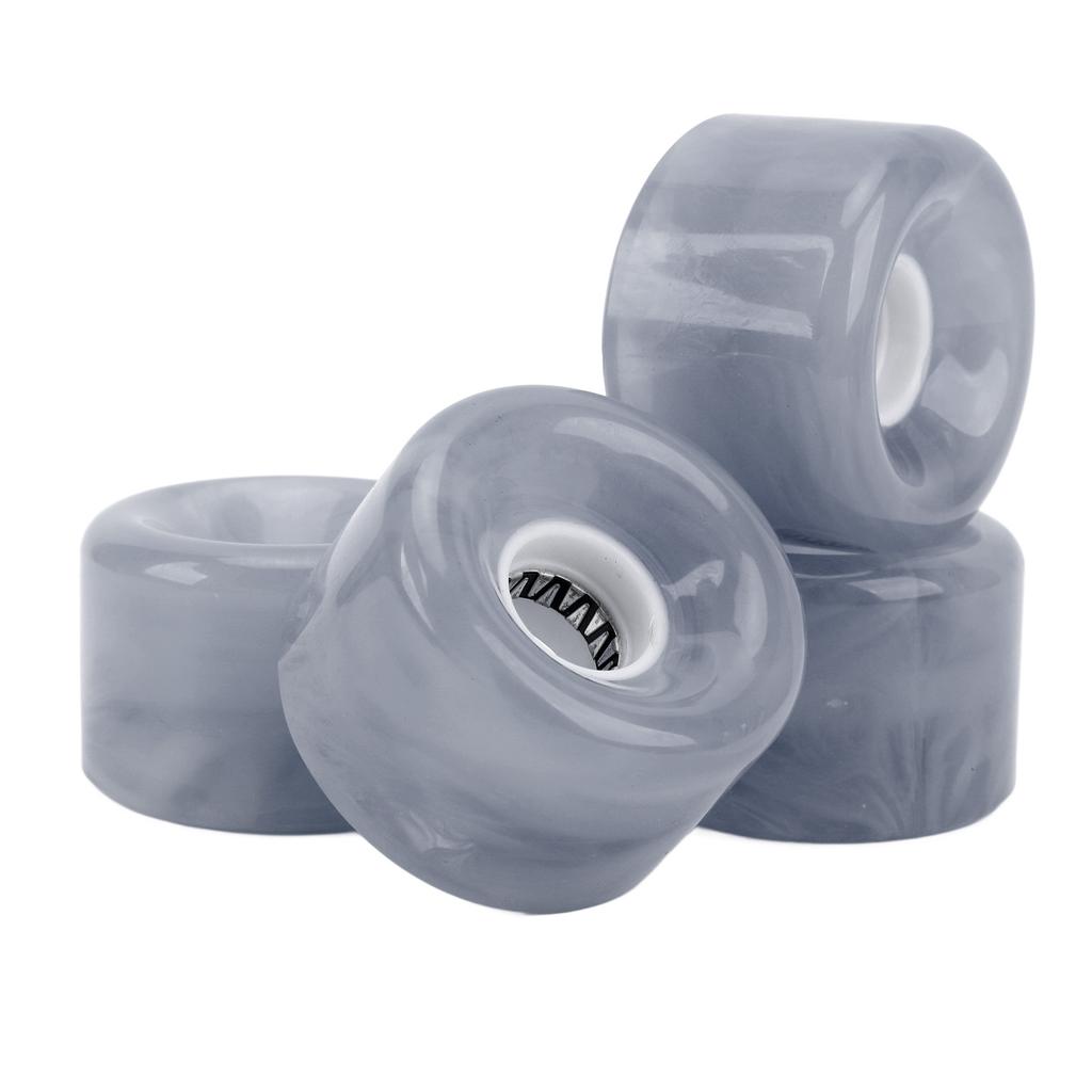 4 ks Sada koleček na skateboard Náhradní 78A Tvrdost PU Průsvitná Blikající Longboard Skateboard