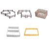 10Pcs Farmhouse Decoration Miniature Scene Fences Set for Doll House Furniture DIY Role for Play Accs Kids Interaction F