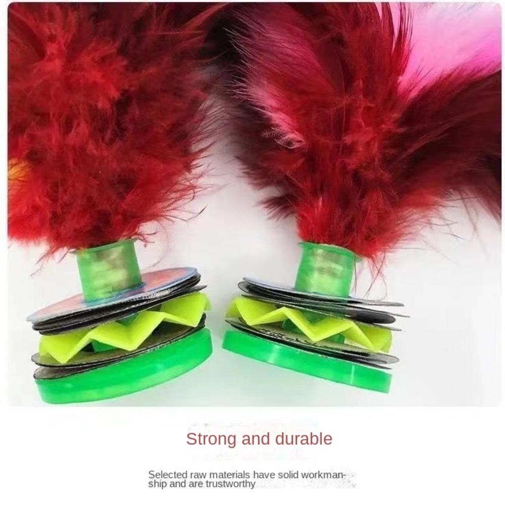 Přenosný Kick Shuttlecock Ruční kolo Peříčkový míček Zábava Mateřská škola