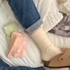 Women's Early Autumn Mid-Calf Seamless Slouch Socks - Japanese Combed Cotton, Solid Color, Postpartum-friendly