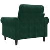 Armchair Dark Green 60 Cm Velvet
