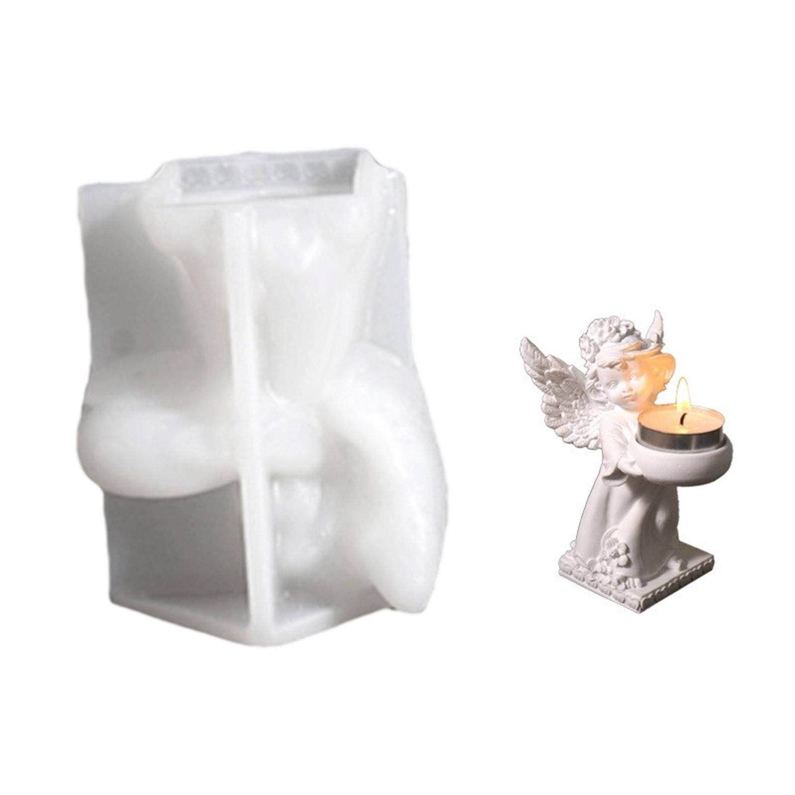 

Многоразовая гибкая силиконовая форма для изготовления уникальных подсвечников в виде ангелов, изделий из смолы и декоративных кашпо T3