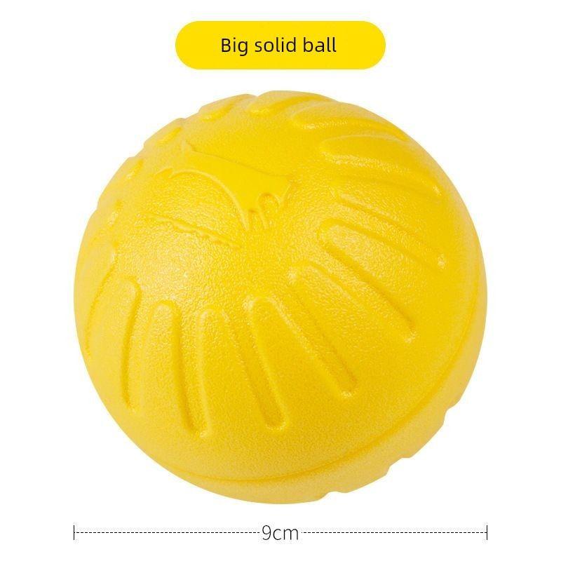 

Dog Toy Ball Bite-Resistant Elastic Training Ball Border Collie Golden Retriever Malinois Medium Large Dog Pull Ring Frisbee Pet Supplies Big solid ball