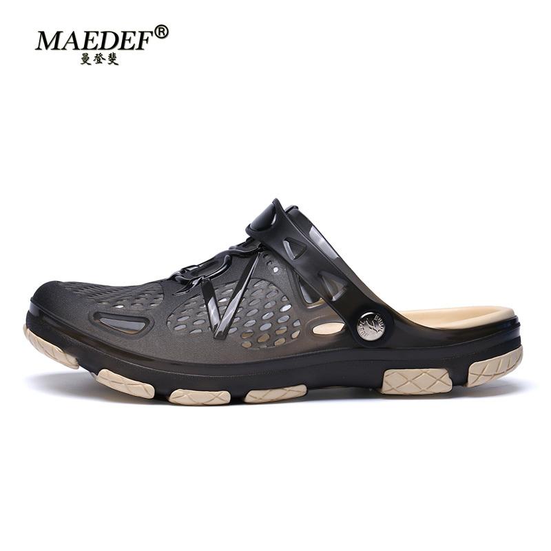 MAEDEF Fashion Men Slippers Summer Waterproof Beach Slippers Hot Sale Casual House Bathroom Slides Non Slip Outdoor Men's Shoes