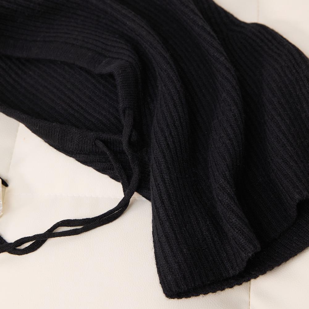 Unisex Winter Cashmere Knitted Hat & Beanie Neck Warmer