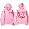 Sweat à capuche zippé avec bouche Maneskin, groupe de rock italien, pour homme et femme, surdimensionné, décontracté, cardigan zippé, manteaux mode rétro