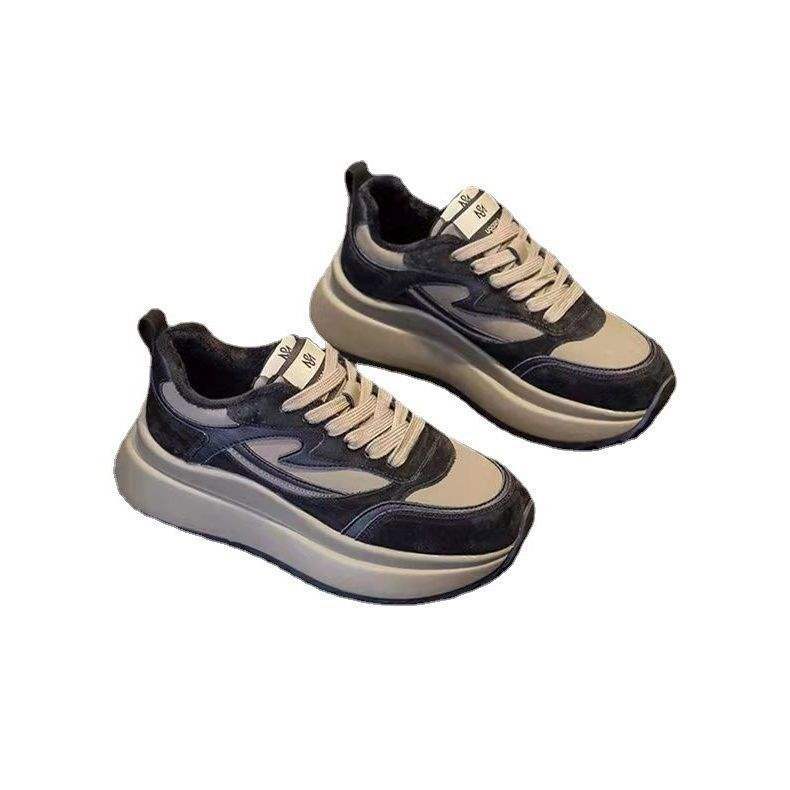 Dad's shoes 2025 autumn and winter new style super popular student slimming sports and leisure shoes single shoe