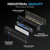 SABRENT M.2 NVMe SSD - PCIe X16 Tool-Free Expansion Card (AIC), with Aluminum Heatsink, M.2 PCIe Adapter for Gen5 SSDs, PCIe 5.0, Backward Compatible