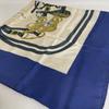 [USED]84B228 Carre 90 Silk Blue Scarf,