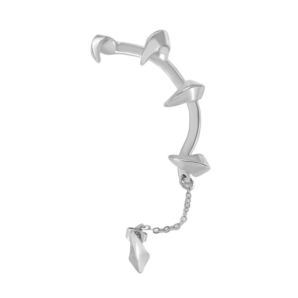 Gothic Devil Claws Ear Cuff: Women's Punk Dark Alloy Clip-On (No Piercing Required)