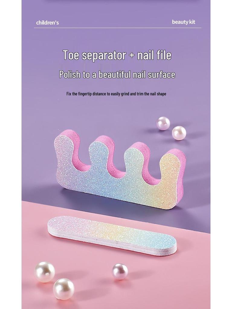 Princess Makeup Set for Girls - Cosmetics Box with Lipstick & Nail Polish