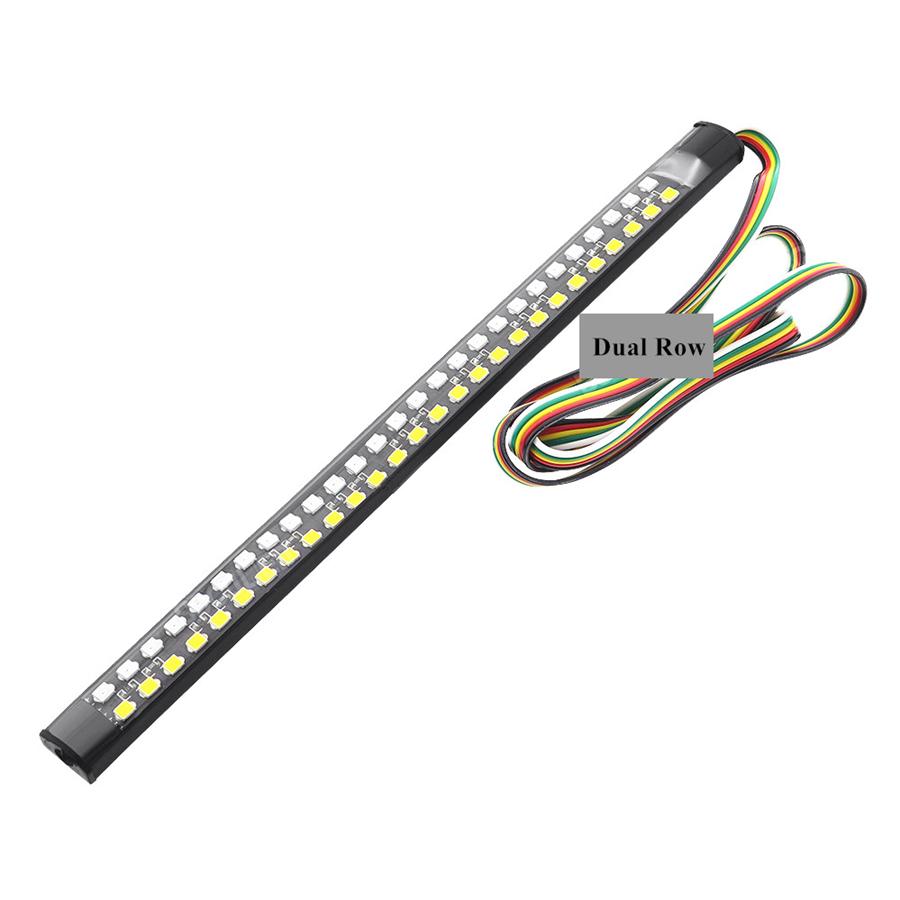 2 Pcs 20cm Motorcycle LED Rear Turn Signal Brake Light Stop Daytime Running Lamp