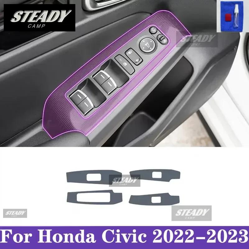 AAAKP1 For Honda Civic 2022-2023 Car Interior Center Console Transparent TPU Paint Protective Film Anti Scratch Sticker LCD Screen PPF