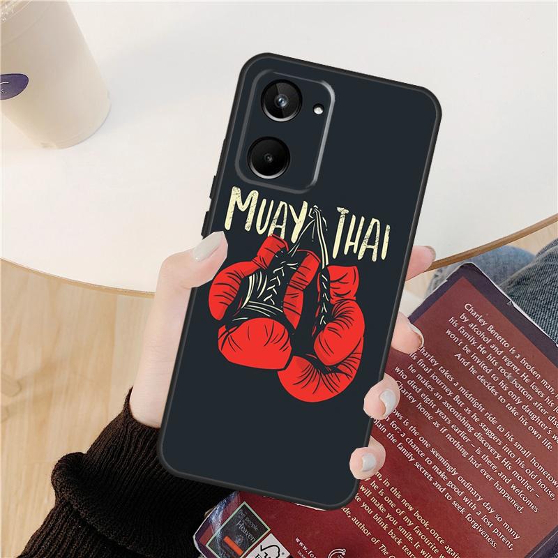 Muay Thai Martial Art Case For Realme GT 7 Pro GT 6T 6 5 C55 C53 C51 C21Y C25S C61 C67 C75 10 11 12 13 14 Pro Plus