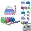 Vibrant Pop It Pouch Bag With Soft Bubble Design For Stress Relief And Storage