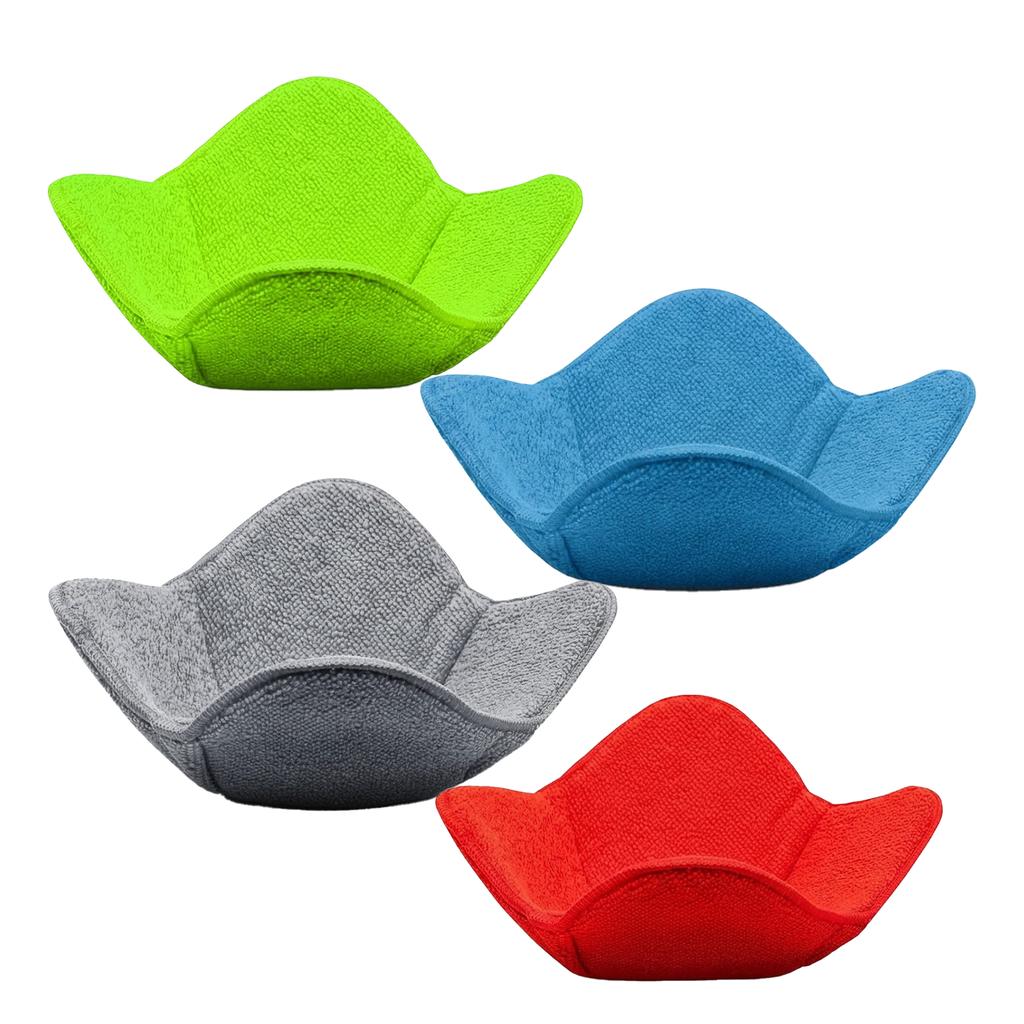 1-4PCS Microwave Bowl Cozy Quilted Heat Resistant Holder for Bowls Plates Soup Food Kitchen Insulated Protector