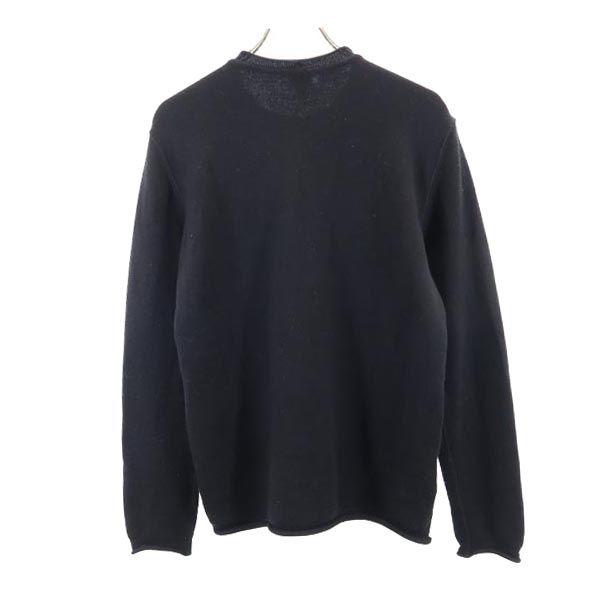 Armani Collezioni Made In Italy Long Sleeve Knit 52 Black Sweater Men's Used