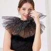 Spitze Puffkragen Viktorianisches Themenparty Halsband Cosplay Accessoire Kragen für Halloween Party Hofstil Faux Halsband